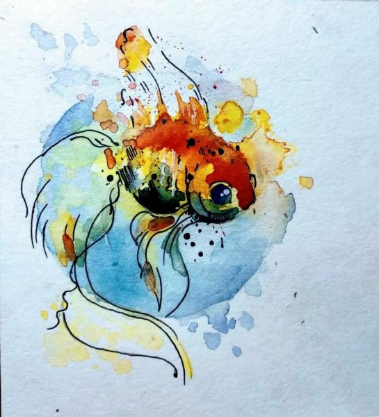 Акварельные скетчи