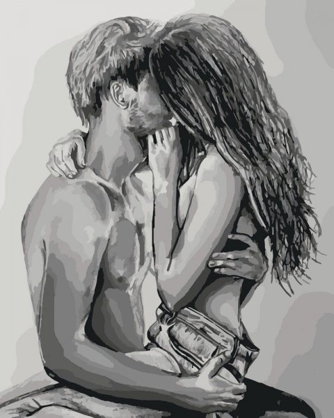 Страстные объятия арт