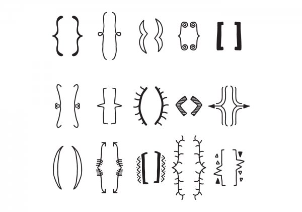 Фигурные скобки vector