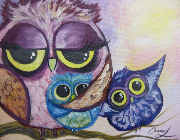 Сова рисунок