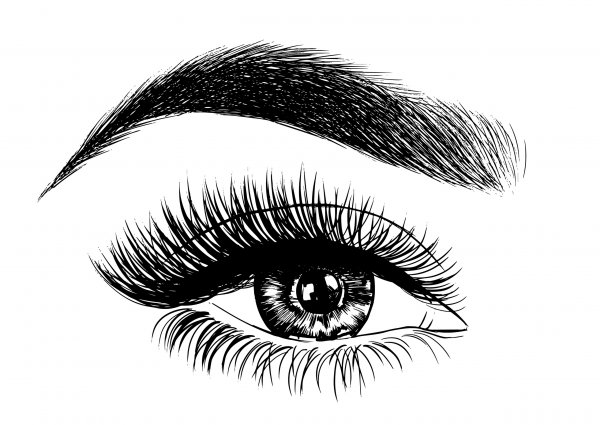 Глаз с ресницами