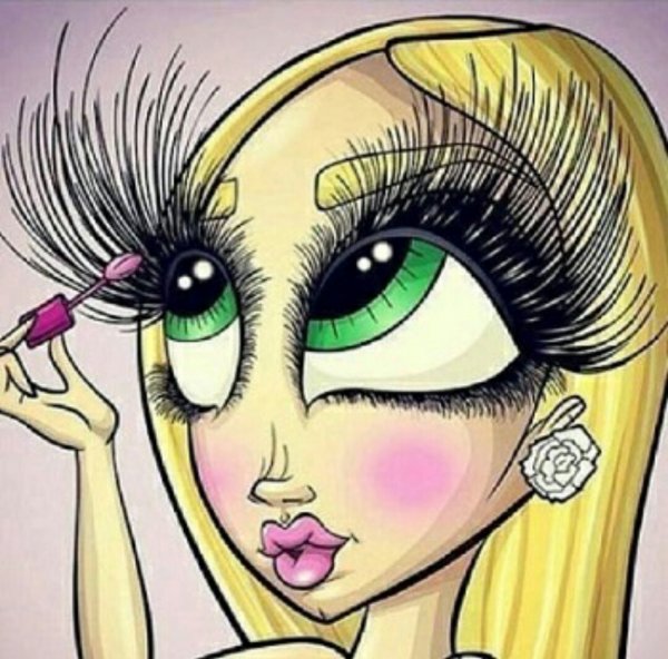 Ресницы карикатура