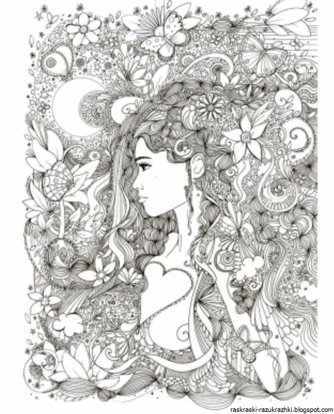 Раскраски антистресс красивые