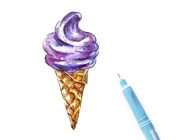 Красивое мороженое рисунок