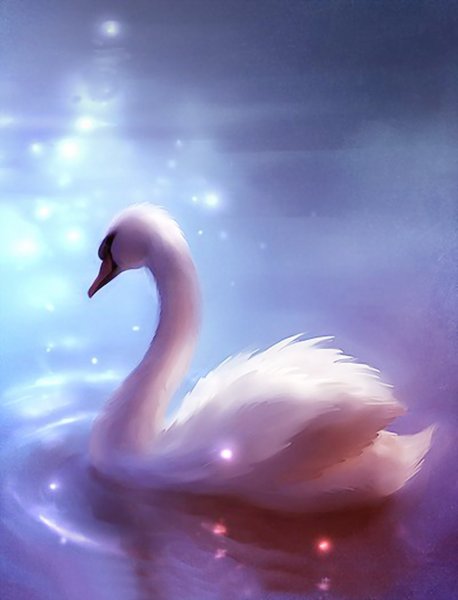Сказочный лебедь