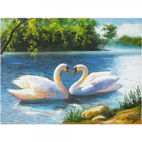 Картина лебеди