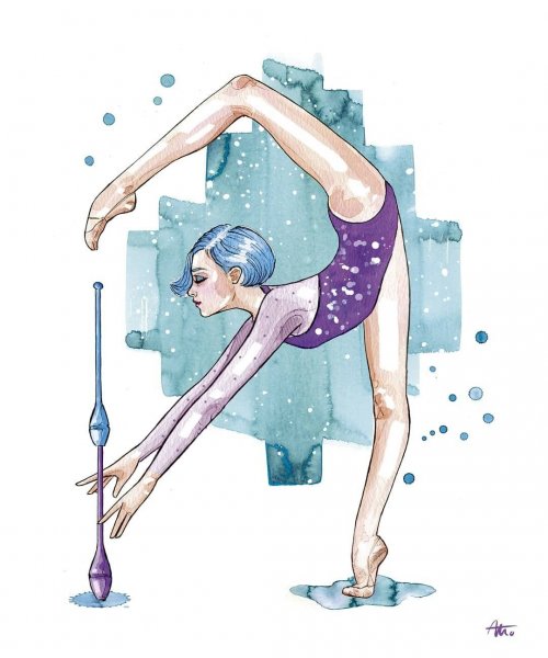 Картина гимнастка