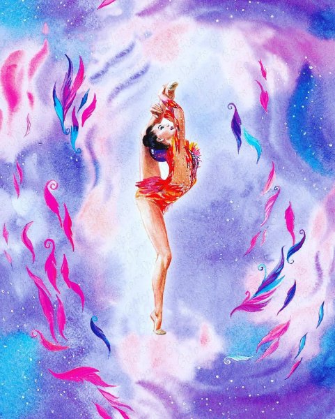 Картина гимнастка