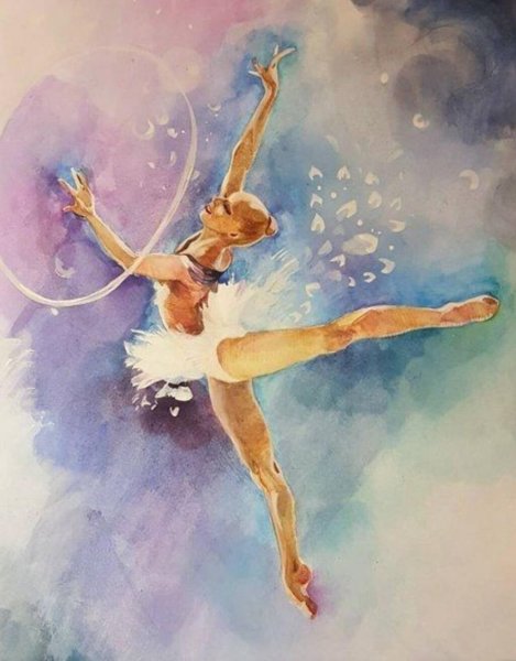 Рисунки художественных гимнасток