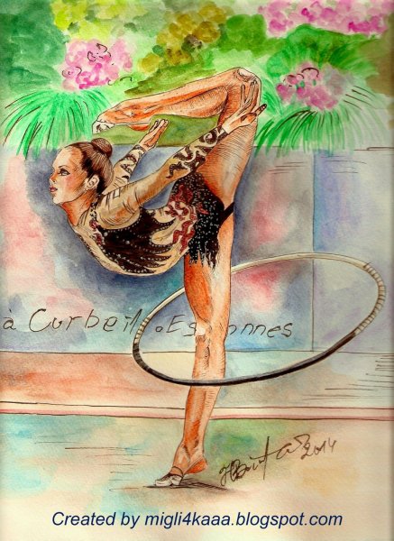 Картина гимнастка