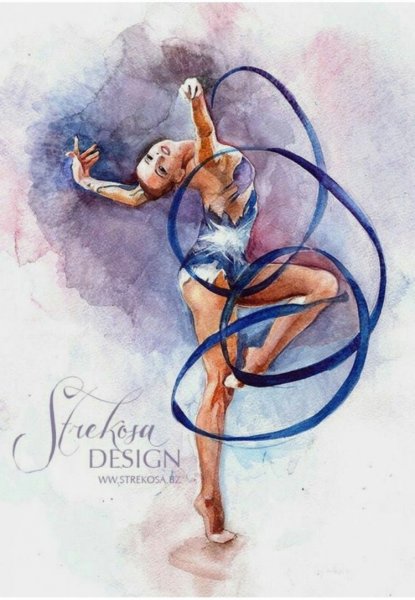 Гимнастика акварель