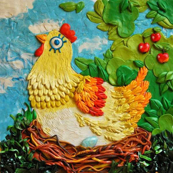 Картины из пластилина