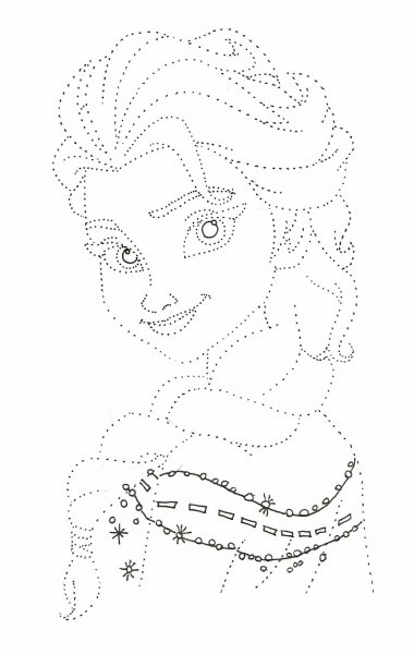 Рисование по точкам принцессы