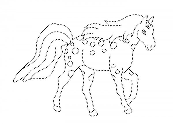 Лошадь по точкам