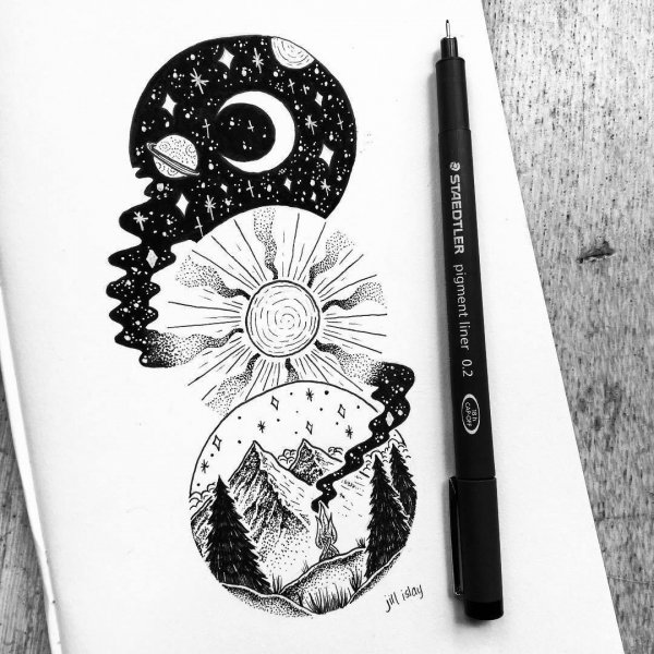 Графика линером