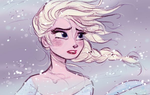 Принцессы Диснея Эльза холодная 2 сердце