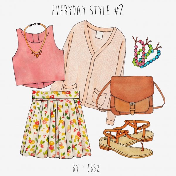 Эскизы летней одежды для девушек