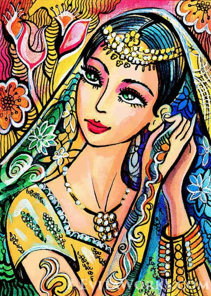 Индийский танец в живописи