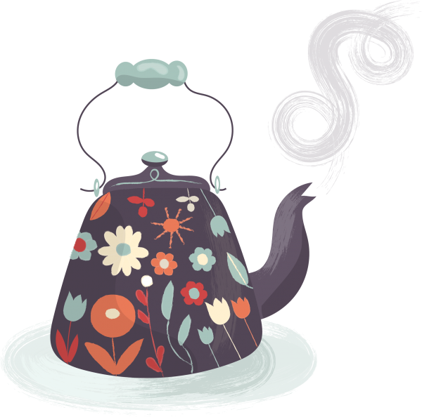 Восточный чайник вектор