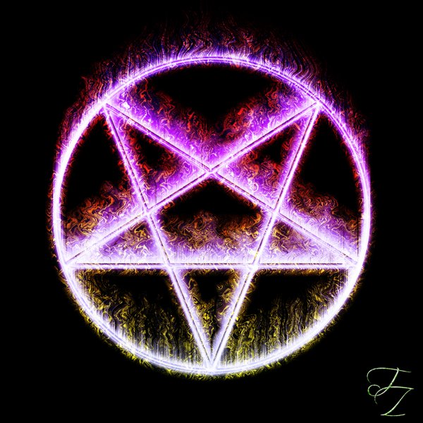 Звезда пентаграмма с символами