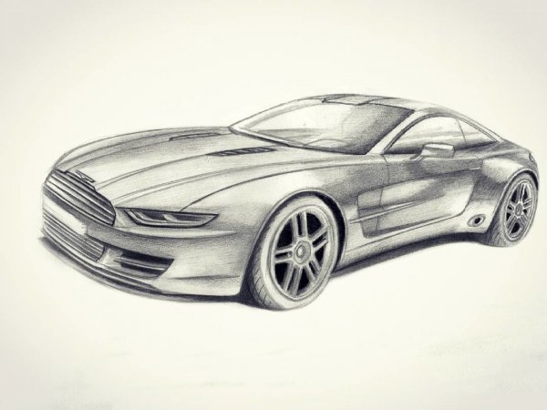 Машина карандашом