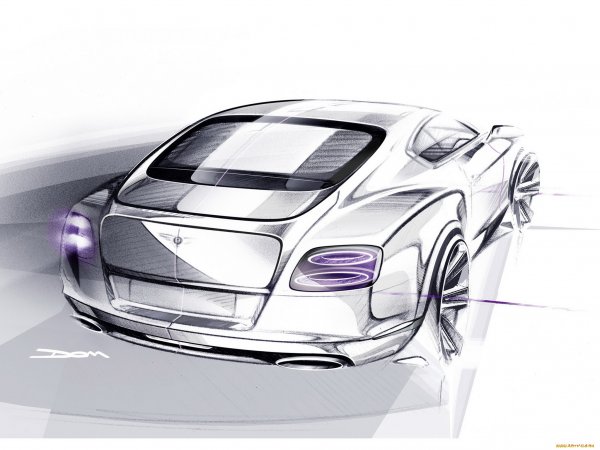 Современный автомобиль рисунок