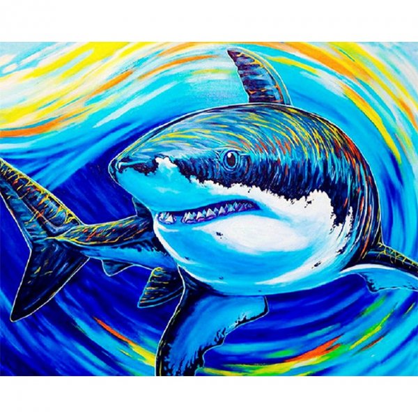 Разноцветная акула