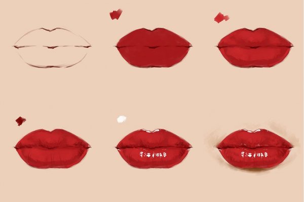 Губы рисовать