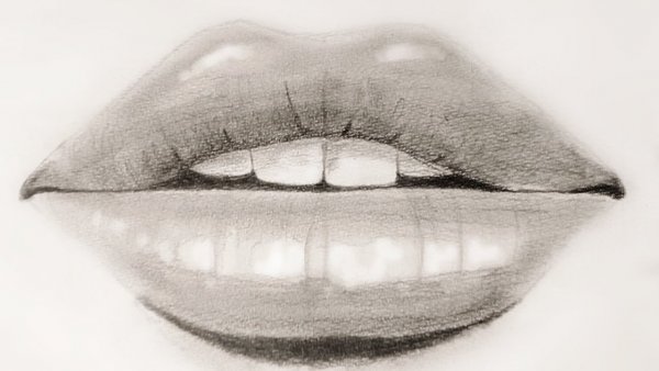 Губы эскиз