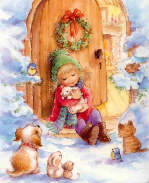 Добрые новогодние иллюстрации