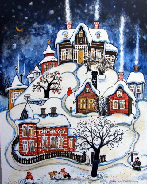 Художник Marit Bjornegran зима
