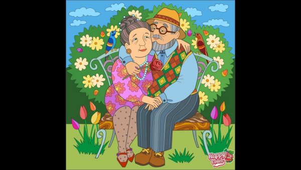 Фон бабушка и дедушка