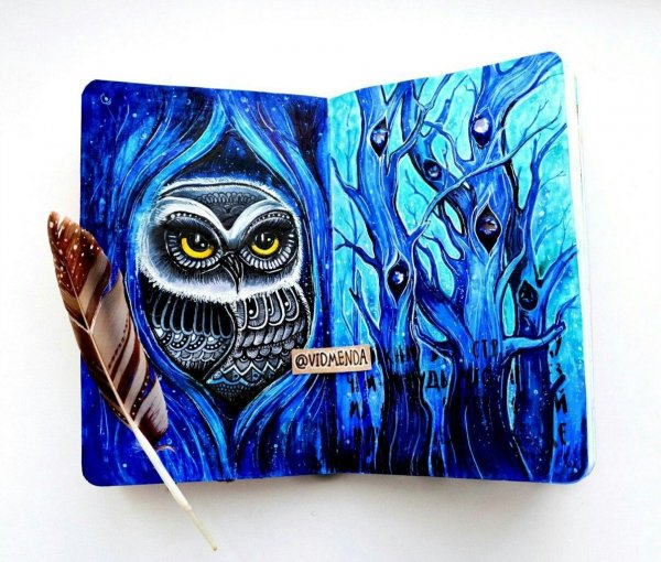 Разрисовать скетчбук