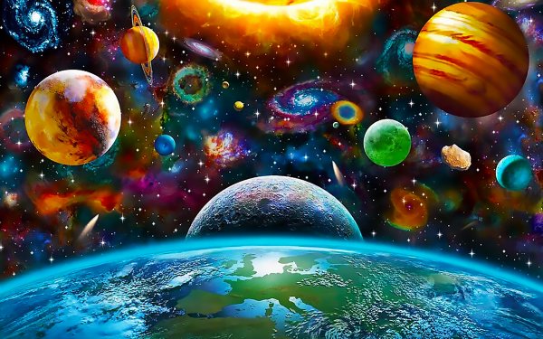 Красивые планеты в космосе