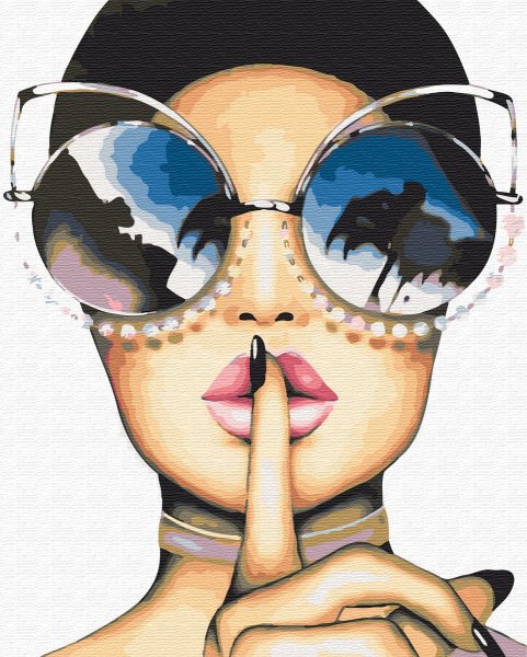 Девушка в очках иллюстрация