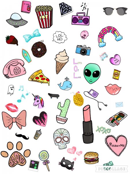 Девчачие наклейки