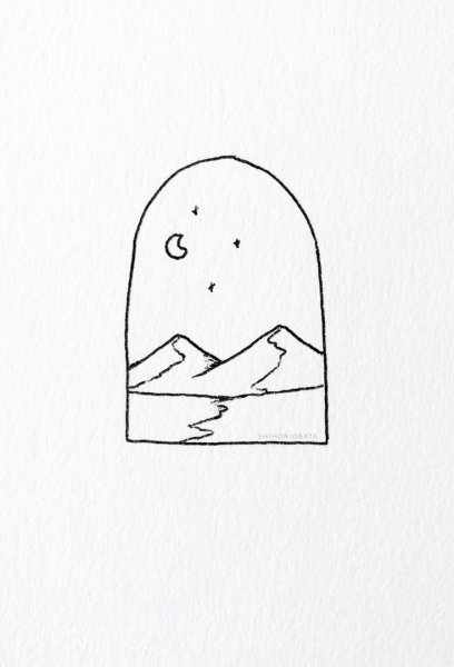 Срисовки грустные легкие