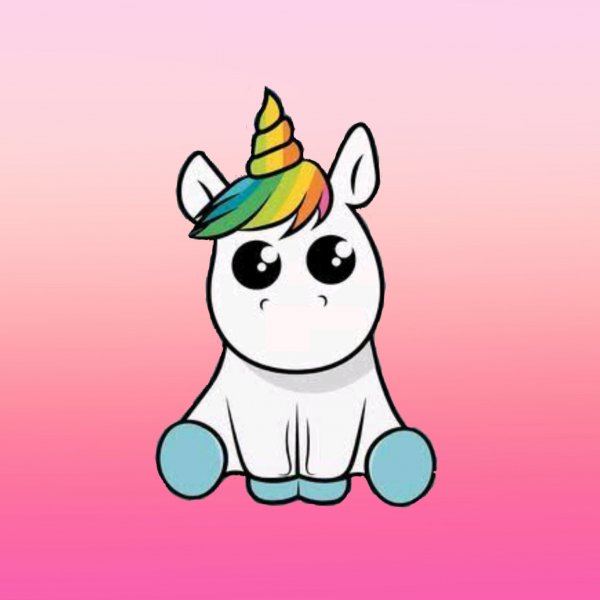 Наклейки для срисовки Единорог