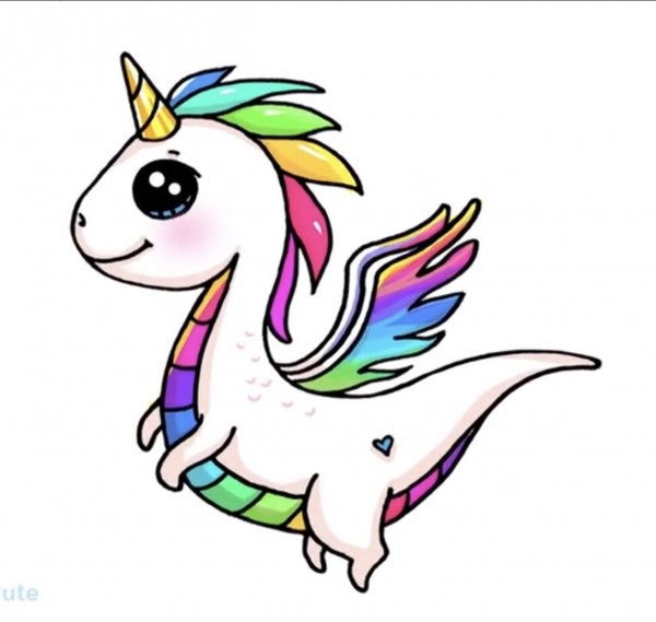 Единорог рисунок для срисовки