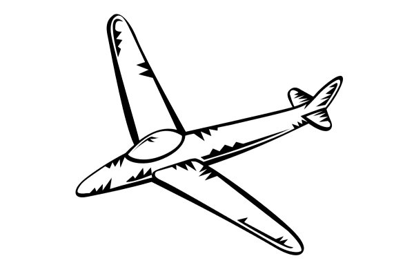 Самолет рисунок раскраска