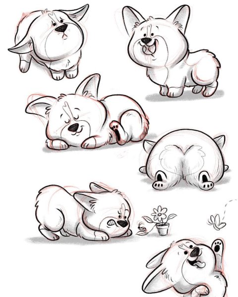 Рисование мультяшных животных