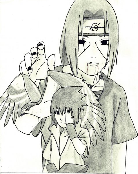 Итачи и Саске для срисовки
