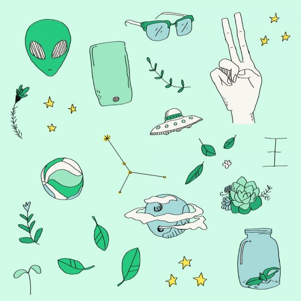 Маленькие зеленые рисунки