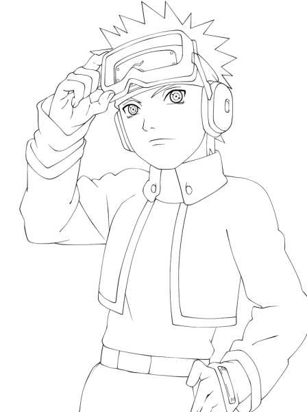 Обито Учиха для срисовки