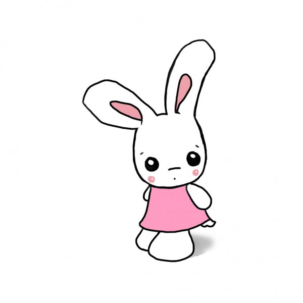 Рисунки для срисовки Зайка