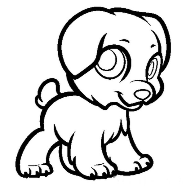 Щенок рисунок карандашом