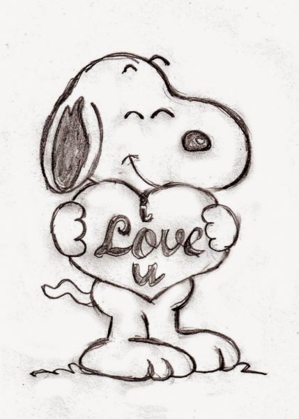 Рисунки про любовь легкие