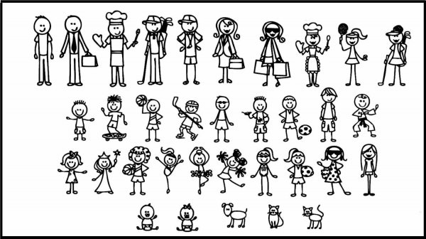 Человечек рисунок