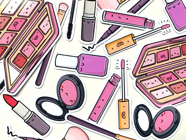 Стикеры косметика