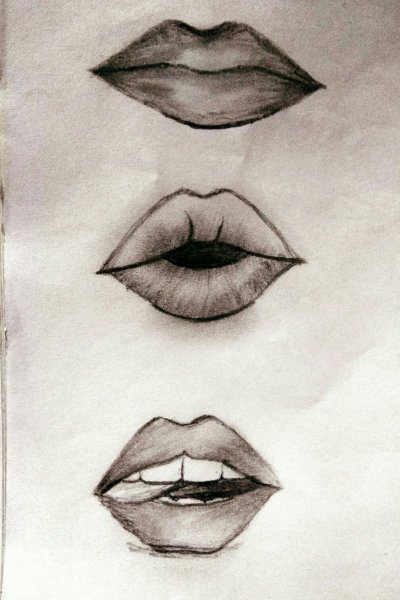 Губы эскиз